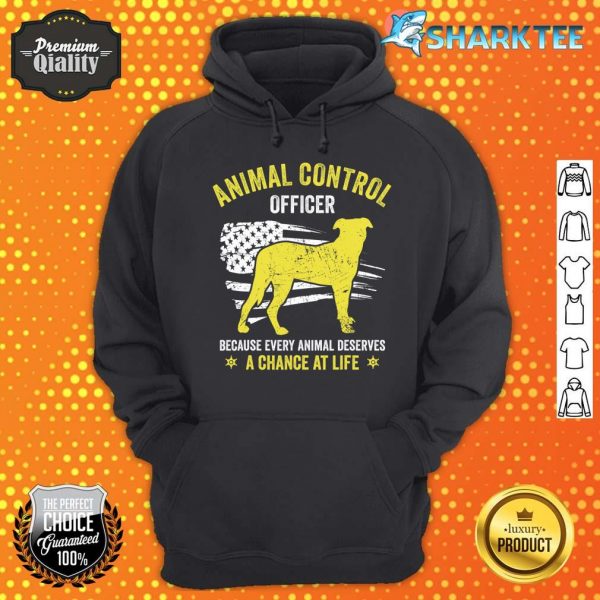 American Flag Public Safety Rescue Animal Control Officer hoodie