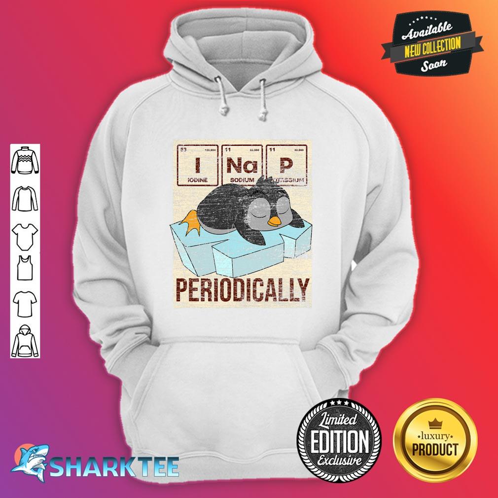 Sleeping Antarctic Animal Periodic Table PJ Napping Penguin hoodie