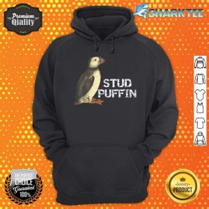 Stud Puffin Animal Pun Seabird hoodie