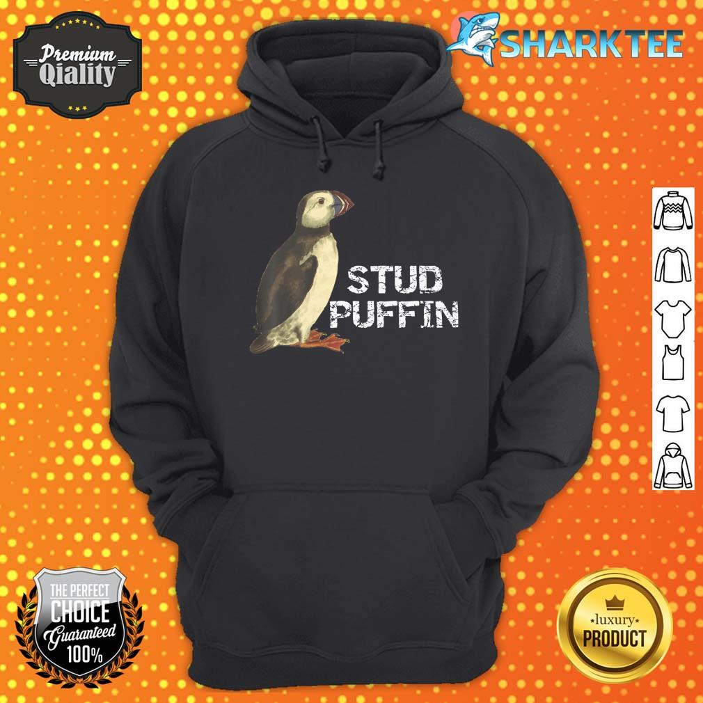 Stud Puffin Animal Pun Seabird hoodie