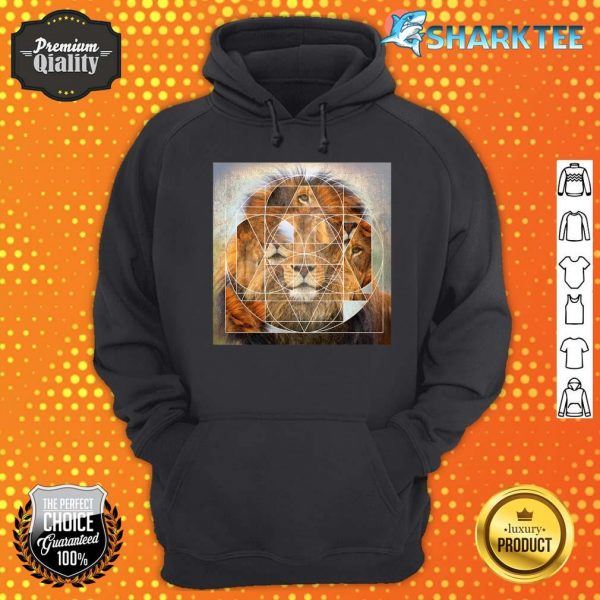 Wild Cat Sacred Geometric Spiritual Big Cat Animal King hoodie
