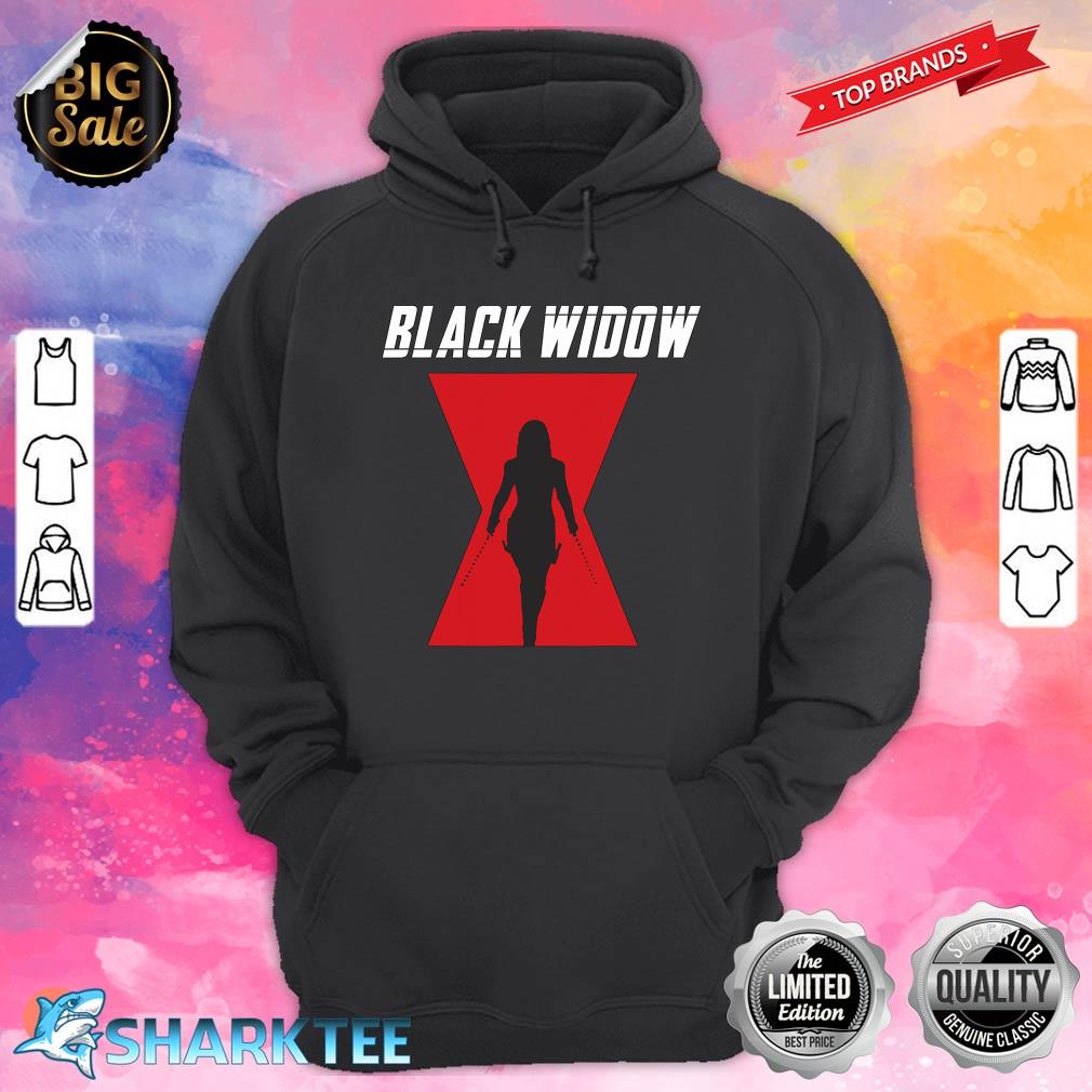 Marvel Black Widow Logo Silhouette hoodie