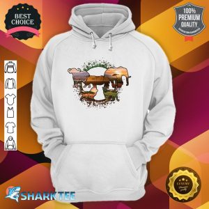 Five Animalsilhouettes Big African Animals Savannahs Designs Premium hoodie