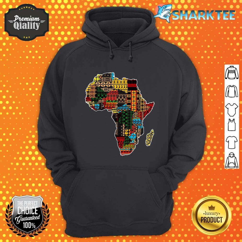 African Traditional Ethnic Pattern Africa Map hoodie