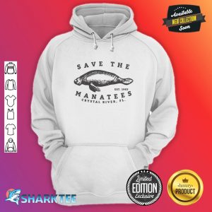 Save The Manatee Crystal River FL Vinatage Sea Cow Gift hoodie