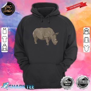 Cute Rhino for Kids Wild Animal hoodie