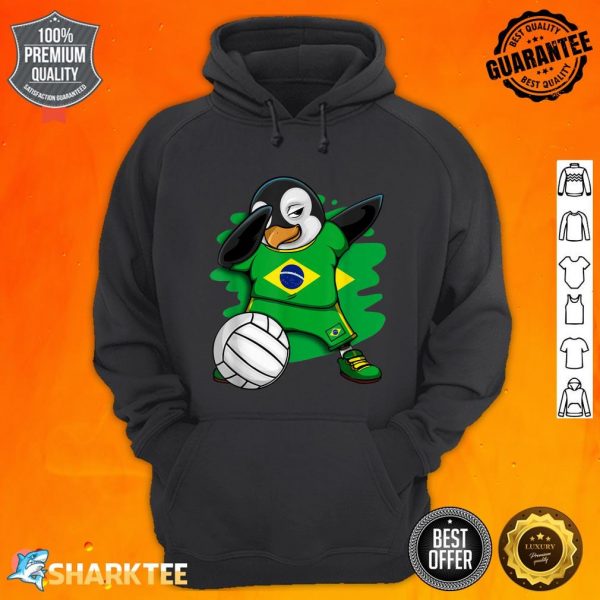 Dabbing Penguin Brazil Volleyball Fans Jersey Summer Sports hoodie