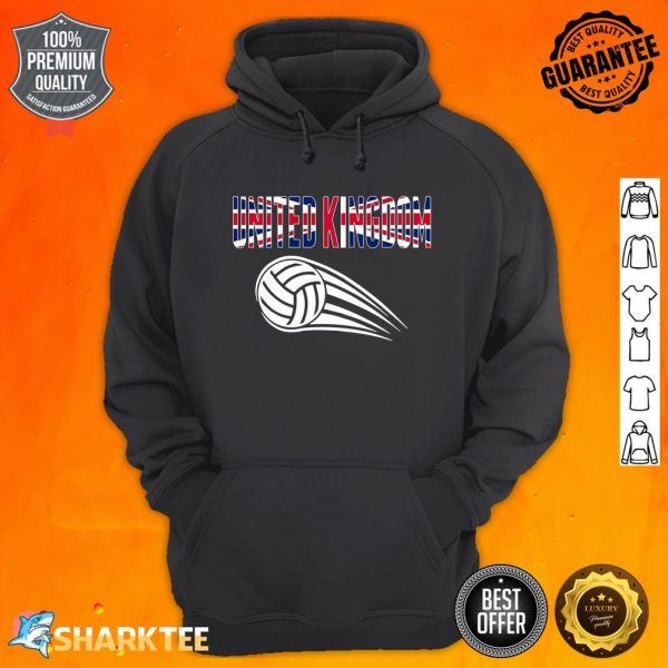 United Kingdom Volleyball Fans Jersey UK Flag Sport Lovers hoodie