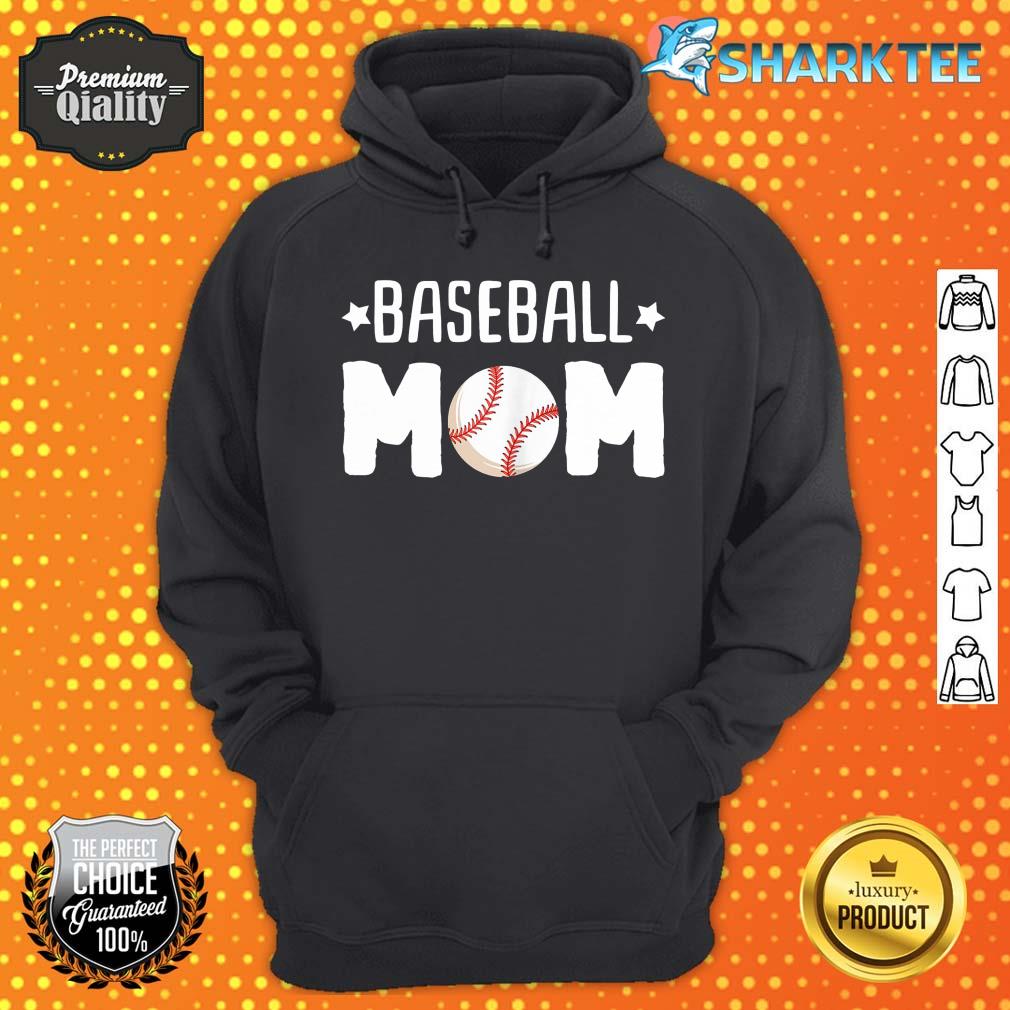 Womens Baseball Mom Baseball Softball Sport Cheering Womens hoodie