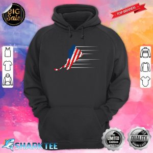 American Flag Ice Hockey Sport Gift 4th Of July hoodie