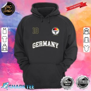 Germany Soccer Uniform Shirt No 10 Sports Team German Flag hoodie