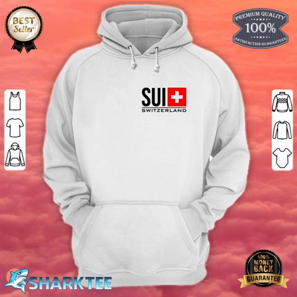 Switzerland Flag Swiss Country Code Sui Sport Games Athlete hoodie
