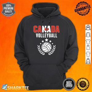 Canada Volleyball Fans Jersey Canadian Flag Sport Lovers hoodie