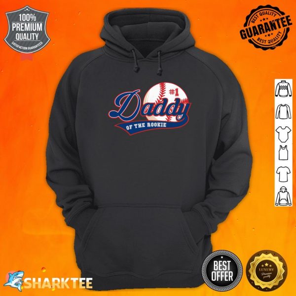 Mens Daddy of Rookie of Year 1st Birthday Baseball Theme Matching hoodie