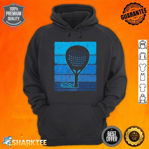 Vintage Paddle Racket Sport P†del Player Padel Tennis Premium hoodie