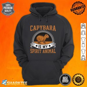 Capybara Is My Spirit Animal Funny Rodent Capybara Lover Premium hoodie