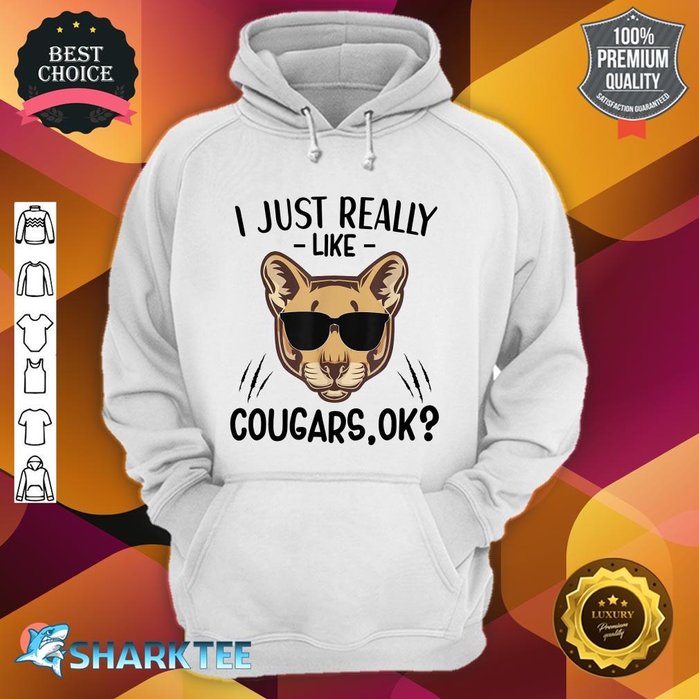 I Just Really Like Cougars Cougar Lover Animal hoodie