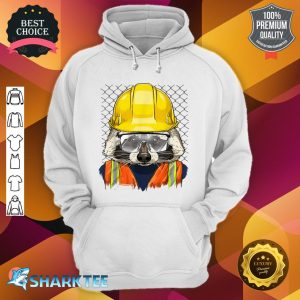 Raccoon Construction Worker Wildlife Raccoon American Animal hoodie