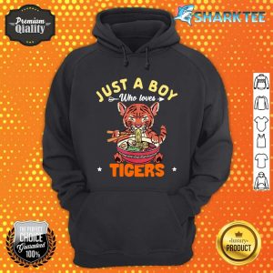 Just A Boy Who Loves Tigers Wildlife Animal Rescuers hoodie