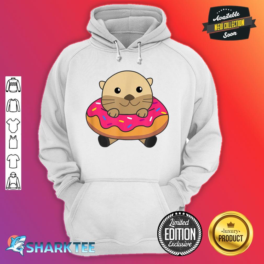 Cute Otter Funny Animals In Donut Sweet Pastry Otter hoodie