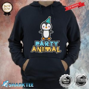 Party Animal Shirt Penguin Shirt Graphic Birthday Hoodie