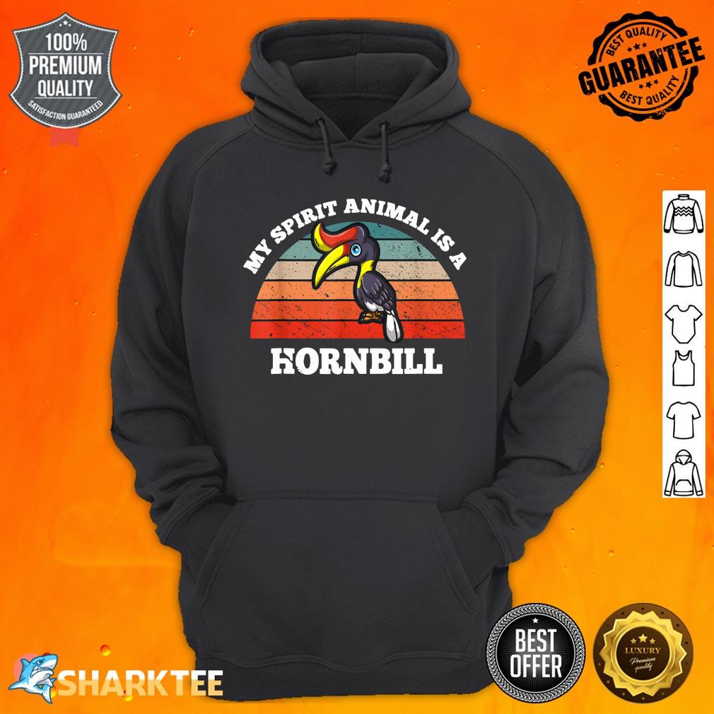 Retro Vintage My Spirit Animal Is A Hornbill hoodie