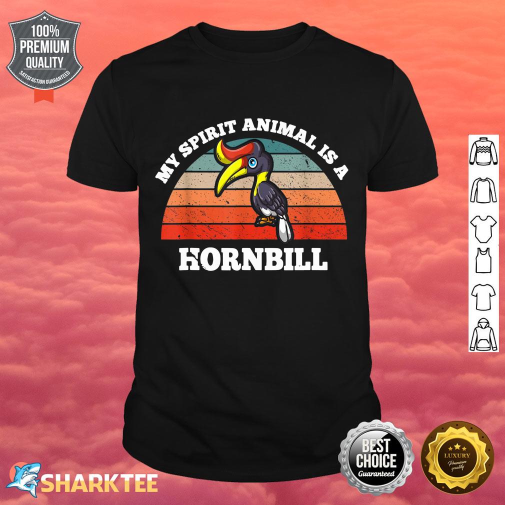 Retro Vintage My Spirit Animal Is A Hornbill shirt