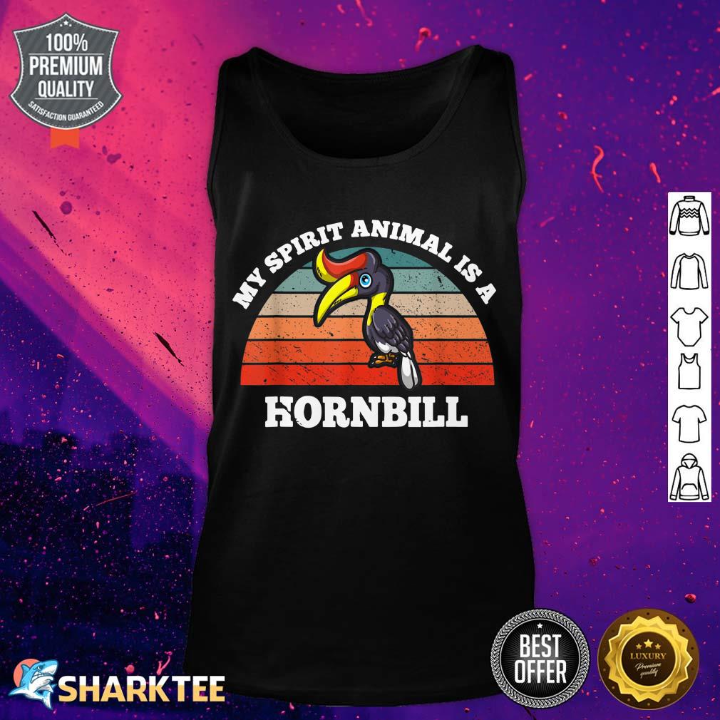 Retro Vintage My Spirit Animal Is A Hornbill tank top