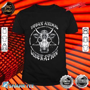 Vegan Animal Liberation Goth Pentagram Satanic shirt