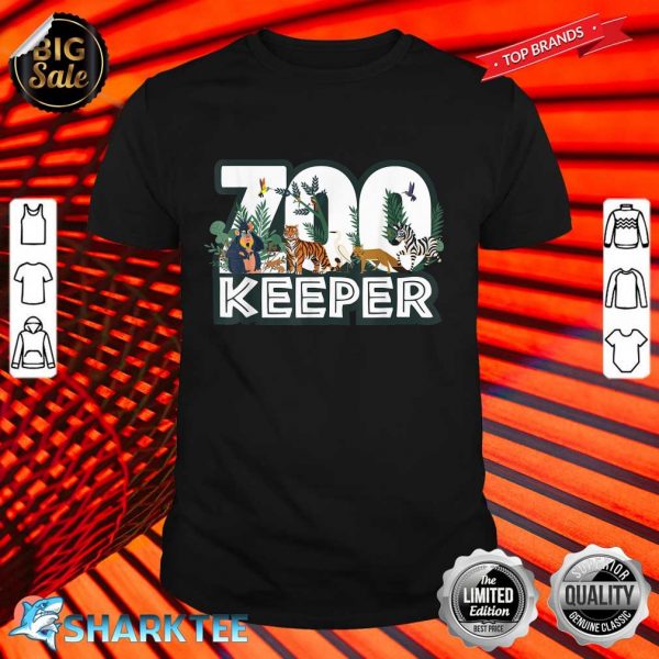 Zookeeper Wild woods jungle Tropical Forest Animals Theme shirt
