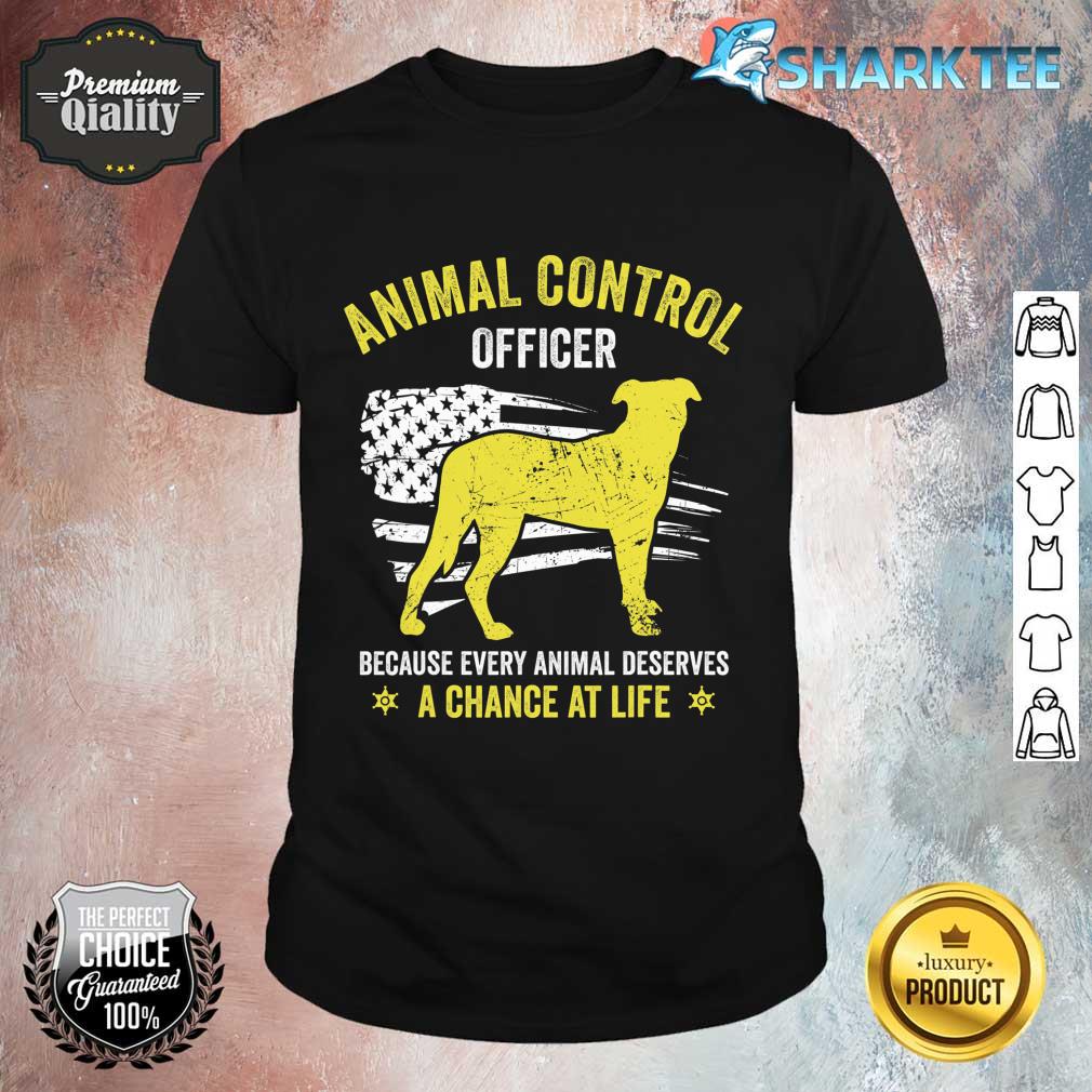 American Flag Public Safety Rescue Animal Control Officer shirt