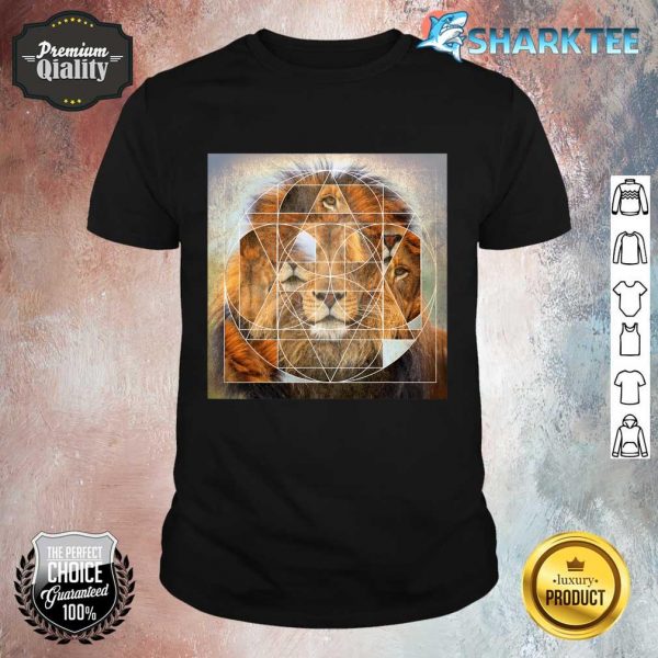 Wild Cat Sacred Geometric Spiritual Big Cat Animal King shirt