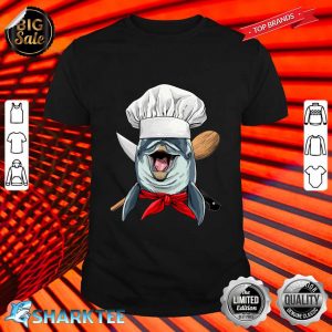 Dolphin Chef Sea Animal Dolphin Ocean Cooking Lover shirt