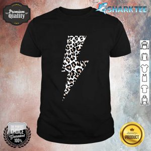 Leopard Lightning Bolt Cheetah Animal Print shirt