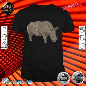 Cute Rhino for Kids Wild Animal shirt