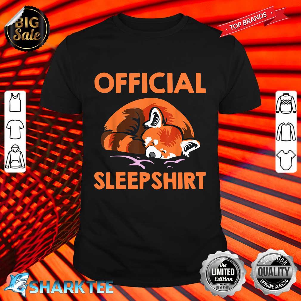 Official Sleepshirt Pillow Pose Sleeping Animal Panda Bear shirt