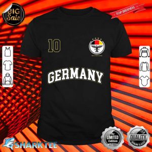 Germany Soccer Uniform Shirt No 10 Sports Team German Flag shirt