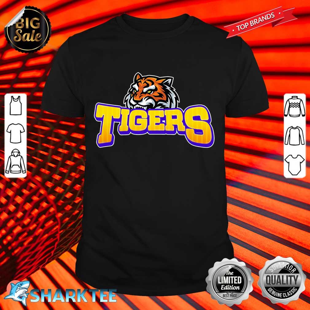 Tigers Lovers Fan Animal Wildlife Team Supporter Sports Premium Shirt