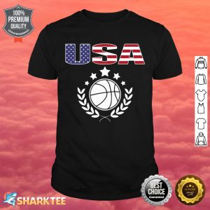America Basketball Fans Jersey USA Flag Summer Sport Lover Premium shirt