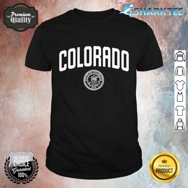 Colorado State Seal Logo Sports College Style shirt
