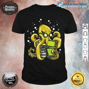 Abibliophobia Octopus Giant Tentacles Deep Sea Animal Kraken shirt
