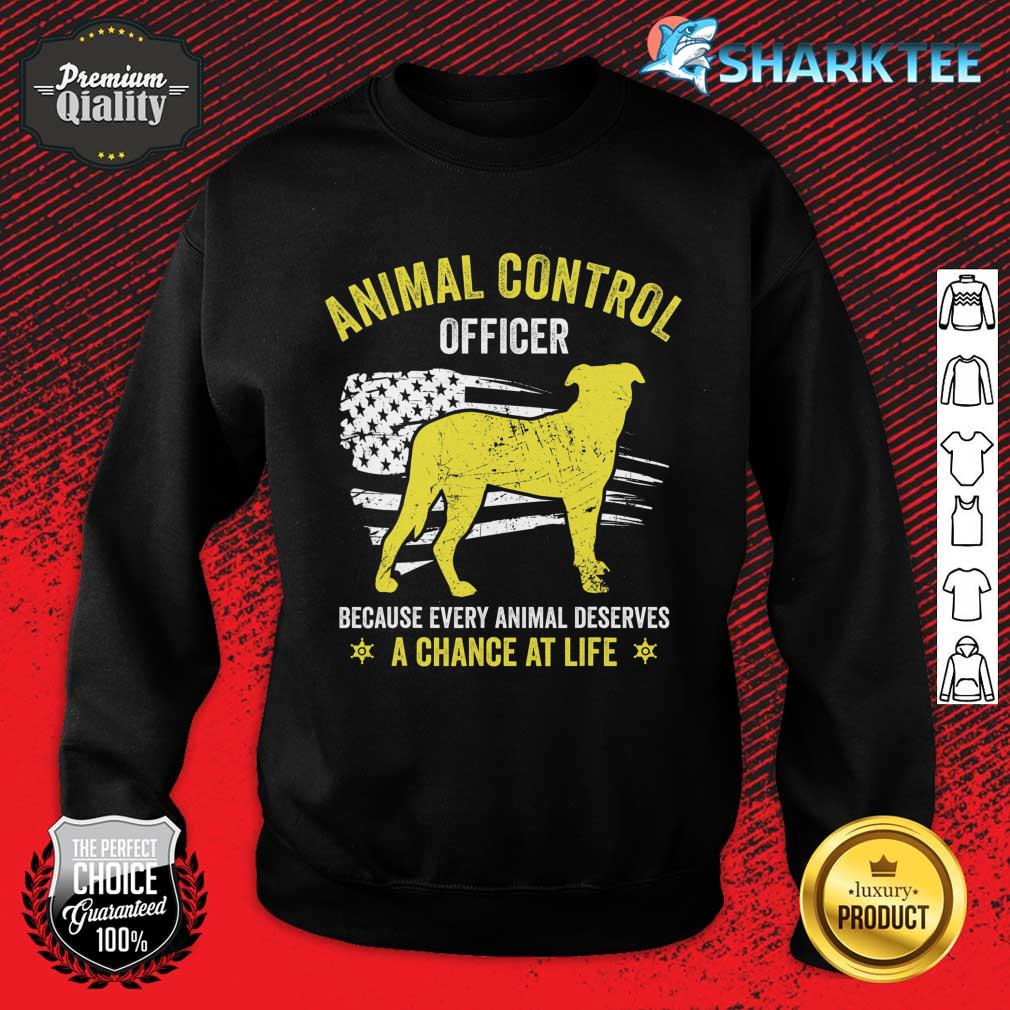 American Flag Public Safety Rescue Animal Control Officer sweatshirt