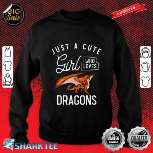 Fantasy Animal Lover Girls Mythical Creature Women Dragon sweatshirt