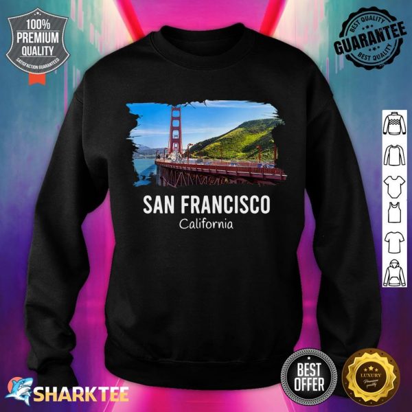San Francisco California Bay area Golden Gate Bridge Skyline sweatshirt