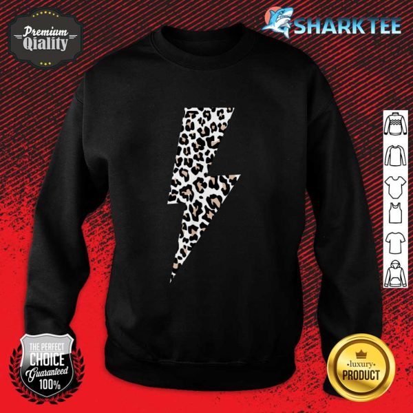 Leopard Lightning Bolt Cheetah Animal Print sweatshirt