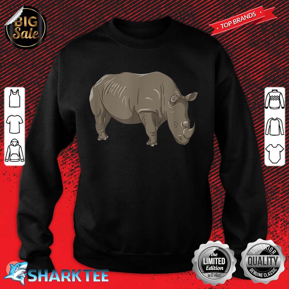 Cute Rhino for Kids Wild Animal sweatshirt