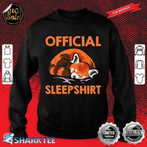 Official Sleepshirt Pillow Pose Sleeping Animal Panda Bear sweatshirt