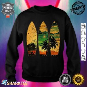 Surfing Surfboard Vintage Classic Board Retro Sport Surfer Premium sweatshirt