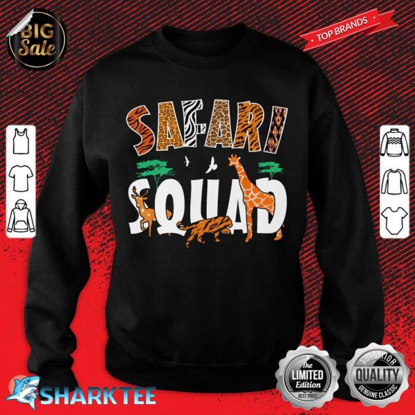 Safari Squad Animals Zoo Lovers African Animal Sweatshirt