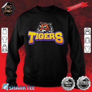 Tigers Lovers Fan Animal Wildlife Team Supporter Sports Premium Sweatshirt